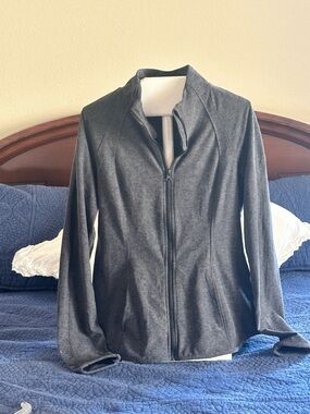 Yogalicious Charcoal Gray Zip Jacket